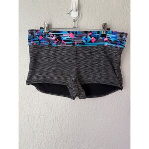 TYR Womens XL Coral Bay Active Grey Space Dye Geometric Waistband Boy Short